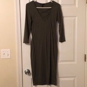 Olive Green Dress